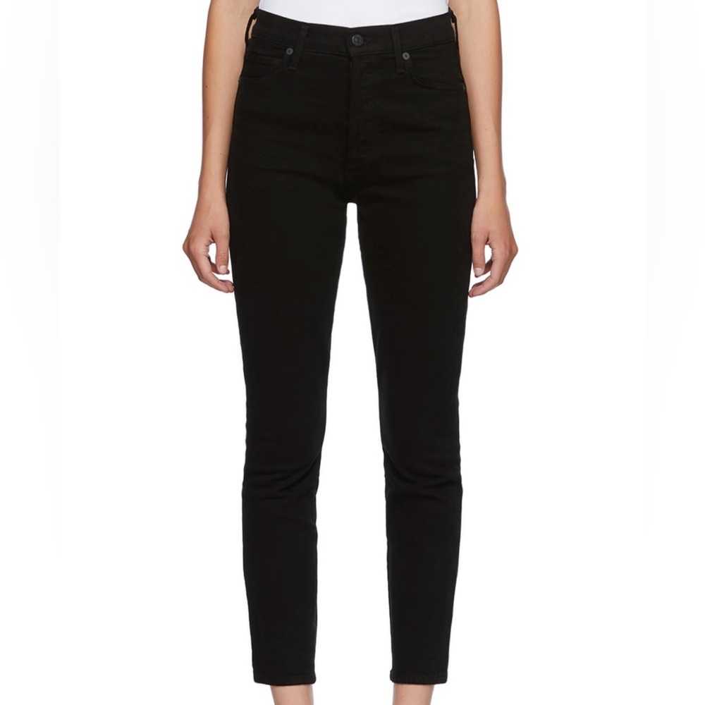 CITIZENS OF HUMANITY Black Olivia Slim Jeans
